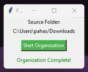File Organizer Utility preview